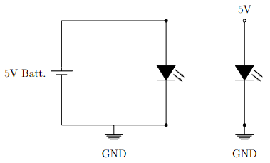 Grounding circuit schematic example
