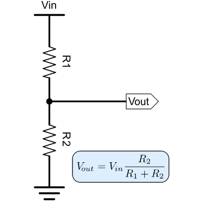 Voltage divider schematic